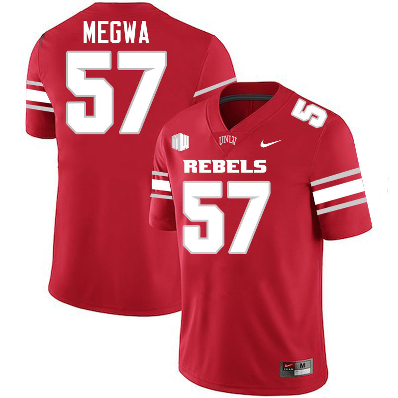 #57 Emeka Megwa UNLV Rebels College Football Jersey Stitched-Scarlet